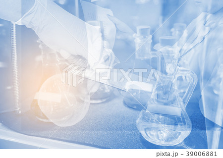 double exposure with laboratory and science 39006881