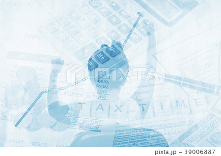 double exposure business woman with finance double exposure business woman with finance 39006887