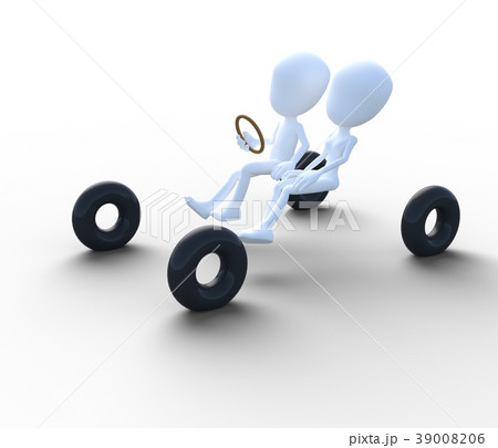 ドライブイメージ　perming3DCGイラスト素材 39008206