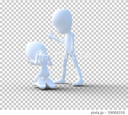 DV　暴行　イメージ　perming3DCGイラスト素材 39008350