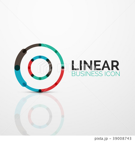 Outline minimal abstract geometric linear business 39008743