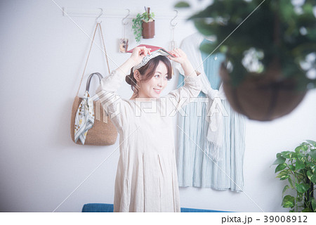 ライフスタイル　朝　女性 39008912