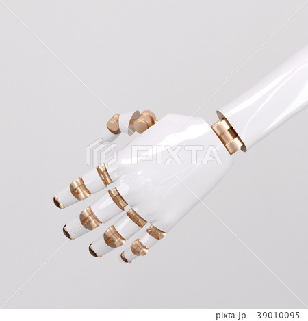 Shake hand of robot as a symbol of connection Shake hand of robot as a symbol of connection 39010095