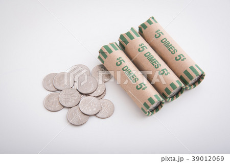 dime coin rolls 39012069
