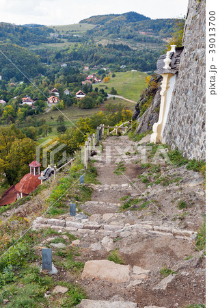 Landscape with path to Calvary in Banska Stiavnica Landscape with path to Calvary in Banska Stiavnica 39013700