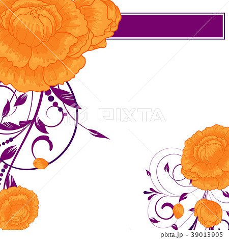 Abstract flower background. Floral  invitation 39013905