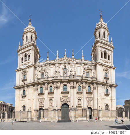 Jaen Assumption cathedral frontal facade, Spain Jaen Assumption cathedral frontal facade, Spain 39014894
