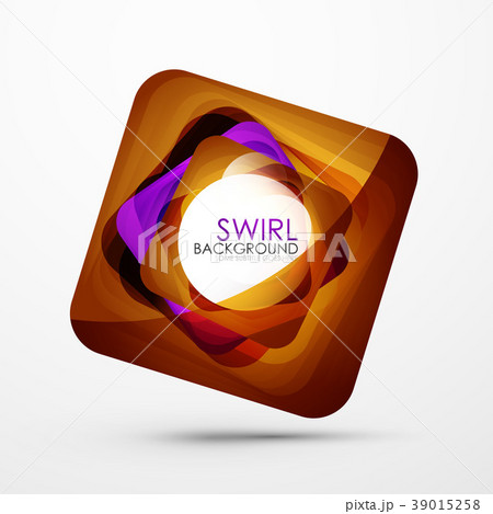 Square swirl abstract bannerのイラスト素材 [39015258] - PIXTA