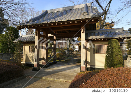 泉福寺　山門　埼玉県　桶川市 39016150