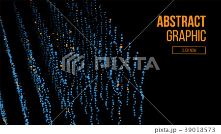 Composed Of Particles. Abstract Graphic Design 39018573