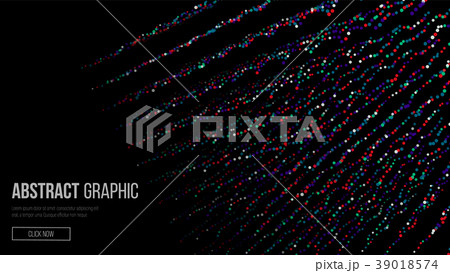 Composed Of Particles. Abstract Graphic Design Composed Of Particles. Abstract Graphic Design 39018574