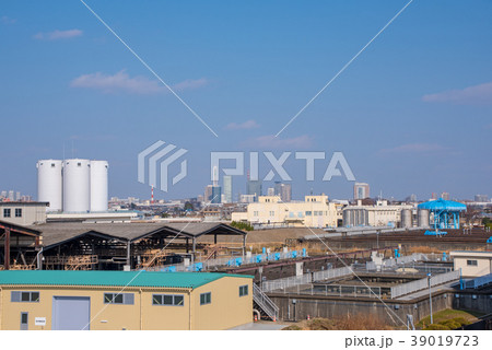 　大久保浄水場　埼玉県さいたま市　さいたま新都心方面 39019723