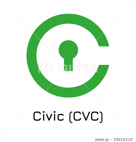 Civic (CVC). Vector illustration crypto coin icon 39020310