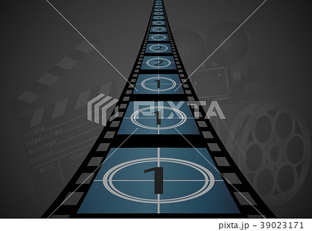 Film strip design numbers box Film strip design numbers box 39023171