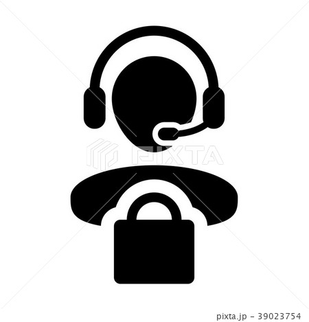 Service Icon Vector Male Operator Person Avatar Service Icon Vector Male Operator Person Avatar 39023754