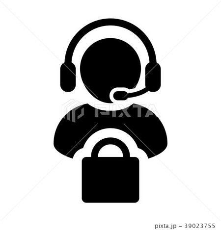 Service Icon Vector Male Operator Person Avatar Service Icon Vector Male Operator Person Avatar 39023755