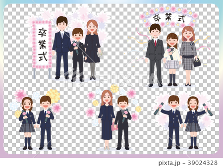 中学校卒業式イメージ集02 39024328