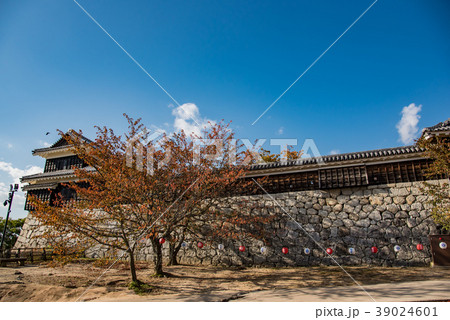 愛媛県 秋の松山城 太鼓櫓 愛媛県 秋の松山城 太鼓櫓 39024601