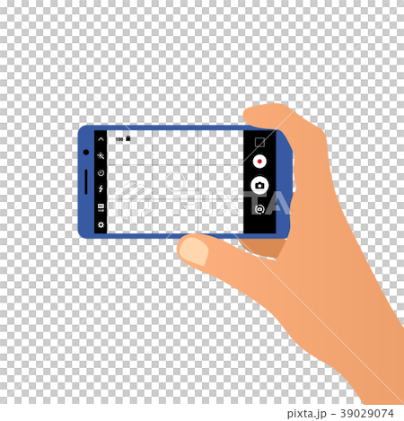 Hand holding the smartphone and taking a photo. 39029074