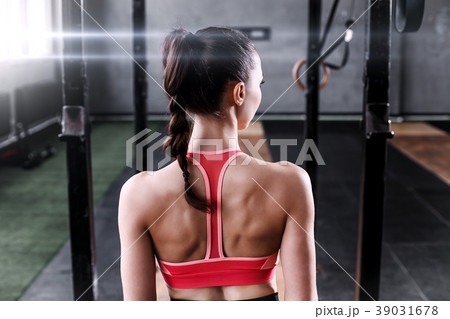 Girl in a sport gym Girl in a sport gym 39031678