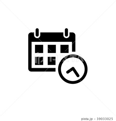 Calendar Icon in flat style Calendar Icon in flat style 39033025