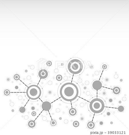 Abstract network design. Connect circle and point Abstract network design. Connect circle and point 39033121