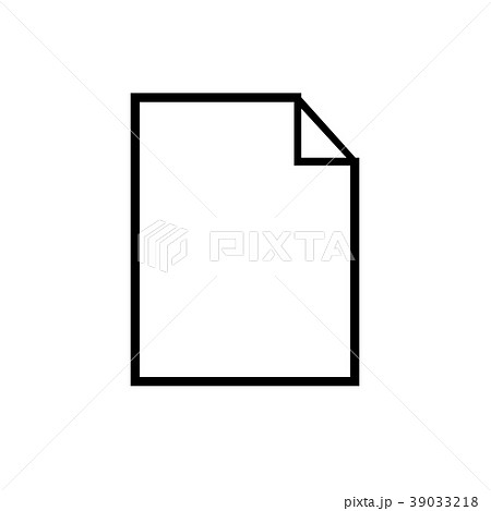 sheet of paper icon 39033218