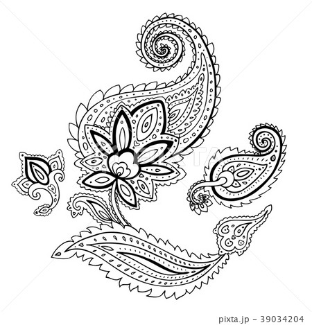 Paisley. Ethnic ornament. Paisley. Ethnic ornament. 39034204