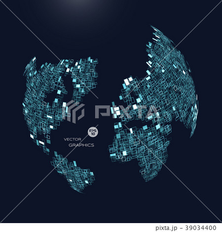 3D vector globe 39034400