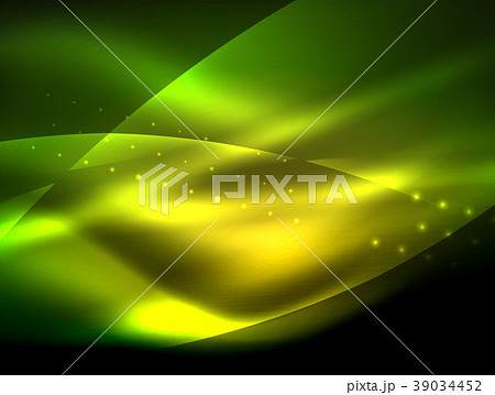 Neon wave background with light effects, curvy Neon wave background with light effects, curvy 39034452