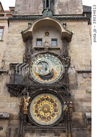 プラハの天文時計 チェコ の写真素材