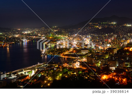 長崎の夜景 鍋冠山 マジックアワー 長崎の夜景 鍋冠山 マジックアワー 39036614
