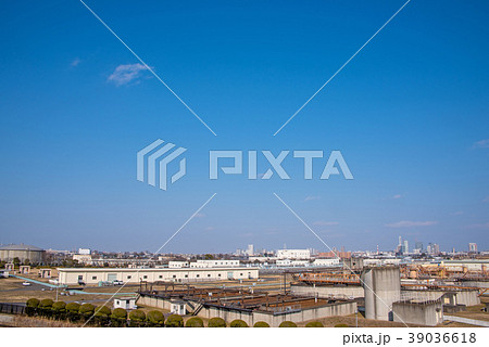 　大久保浄水場　埼玉県さいたま市　さいたま新都心方面 39036618