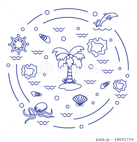 different objects related to tourism and outdoor different objects related to tourism and outdoor 39042754