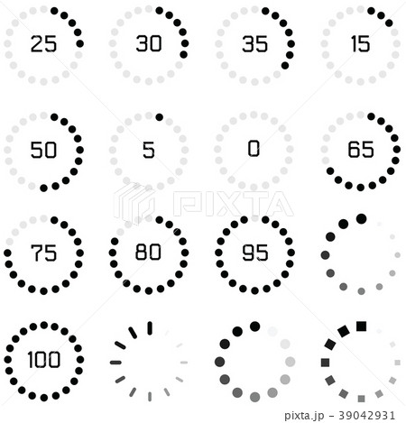 loading icon set 39042931
