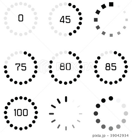 loading icon set 39042934