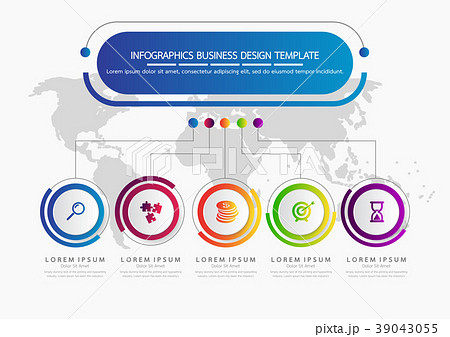 Vector infographic template business concept 39043055