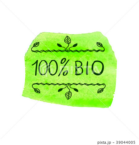 100 BIO, Hand Drawn VECTOR Illustration 100 BIO, Hand Drawn VECTOR Illustration 39044005