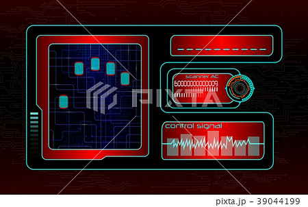 Scanning human fingerprint technology background 39044199