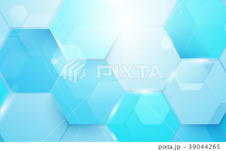 Abstract technology digital hexagons concept. Abstract technology digital hexagons concept. 39044265