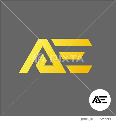 Letter A and E logo. AE ligature symbol. Letter A and E logo. AE ligature symbol. 39044941