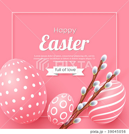 Abstract Easter pink background. Abstract Easter pink background. 39045056
