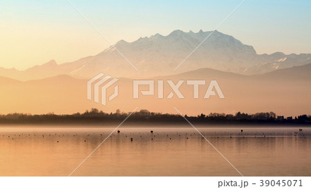 Monte Rosa at the sunset 39045071