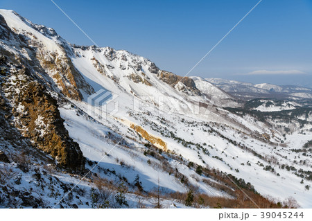 磐梯山の火口壁 39045244