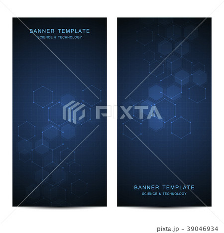 Technological and scientific banners with Technological and scientific banners with 39046934