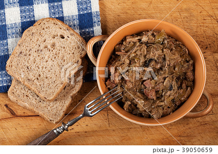 Traditional polish sauerkraut. Traditional polish sauerkraut. 39050659