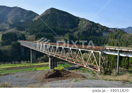 旧高千穂鉄道 高千穂橋梁の写真素材