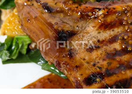 Grilled pork fillet. Grilled pork fillet. 39053510