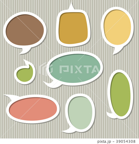Collection of speech bubbles 39054308