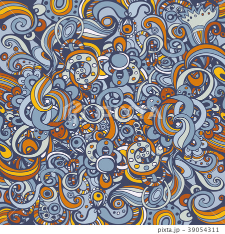 Cute colourful background with floral ornaments Cute colourful background with floral ornaments 39054311